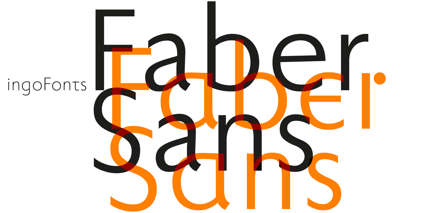 Przykład czcionki Faber Sans Pro